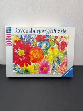 Ravensburger 🔴2/$25🔴Jigsaw PuzzleAbundant Blooms 1000 piece adult puzzle